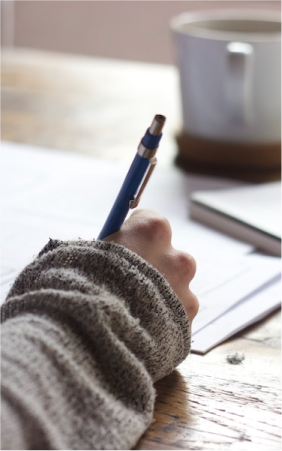 Person writing